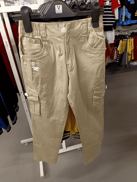 khaki twill trouser - 20590360 - Very Small Image - 1