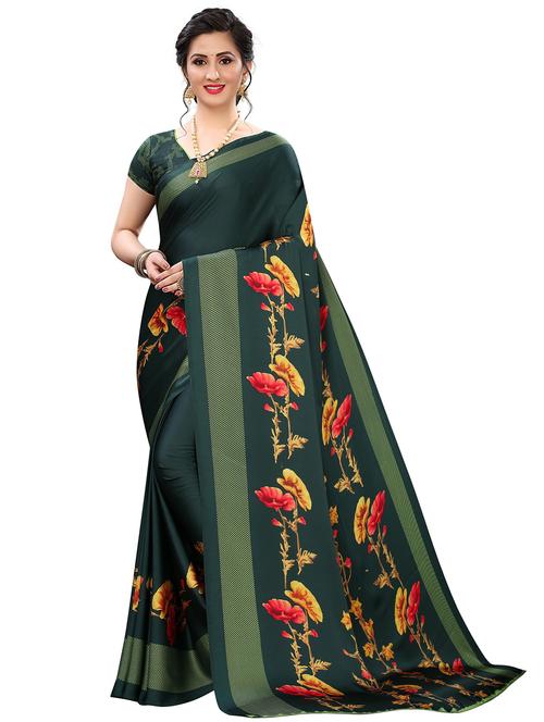 women floral printed saree with blouse - 20591447 - Very Small Image - 1