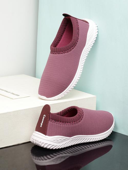 women purple textured slip on casual shoes - 20592245 - Very Small Image - 1