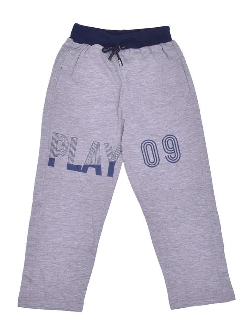 kids grey typographic regular track pant - 20593050 - Very Small Image - 1
