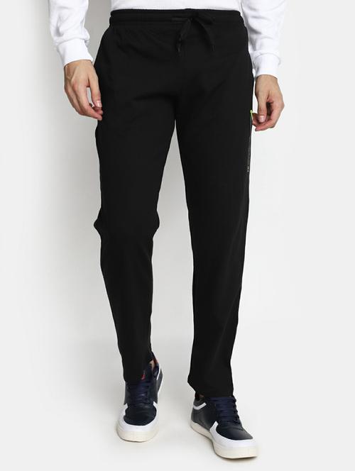 men black placement print track pant - 20595059 - Very Small Image - 1