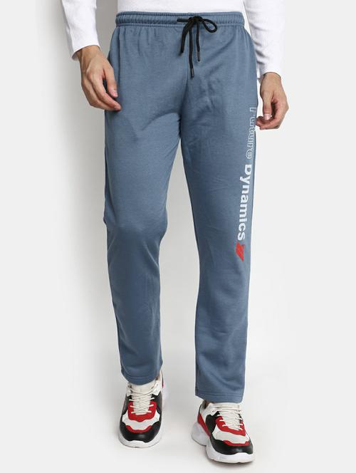 men blue typographic printed regular track pant - 20595090 - Very Small Image - 1