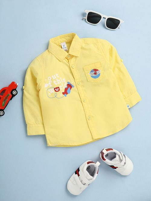 yellow cotton graphic shirt - 20595442 - Very Small Image - 1