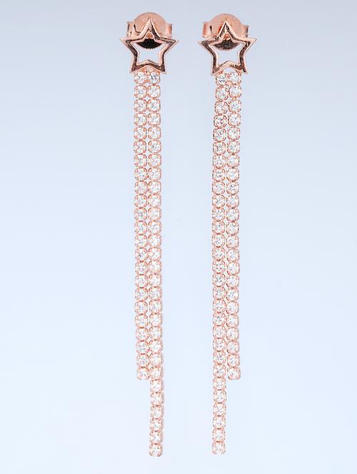 rose gold drop and dangle earrings - 20595680 - Very Small Image - 1