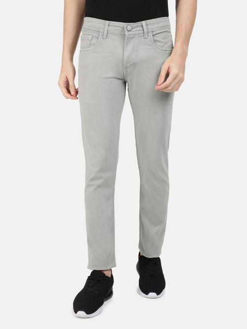 grey flat front chinos trouser - 20595714 - Very Small Image - 1