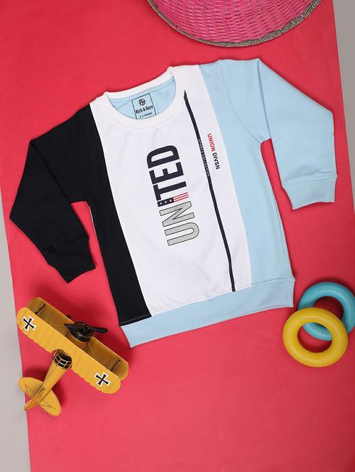 color blocked typographic sweatshirt - 20595843 - Very Small Image - 1