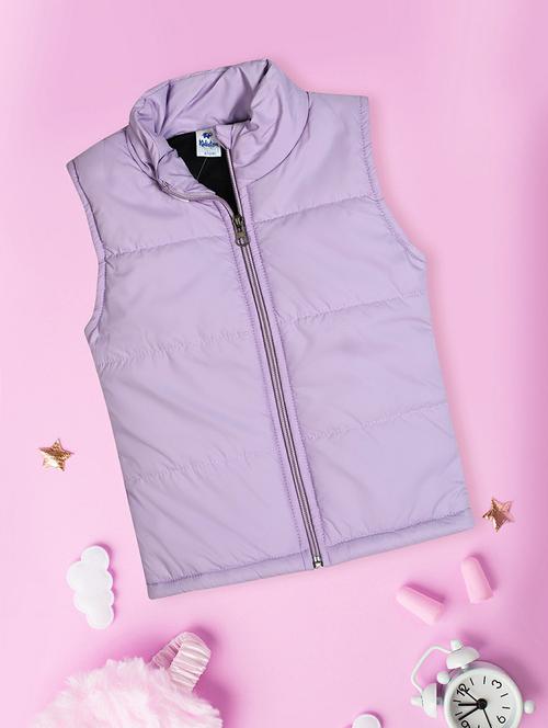 unisex lavender solid quilted jacket - 20595864 - Very Small Image - 1