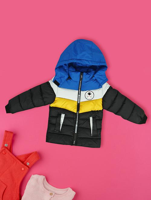 color blocked cotton quilted jacket - 20595919 - Very Small Image - 1