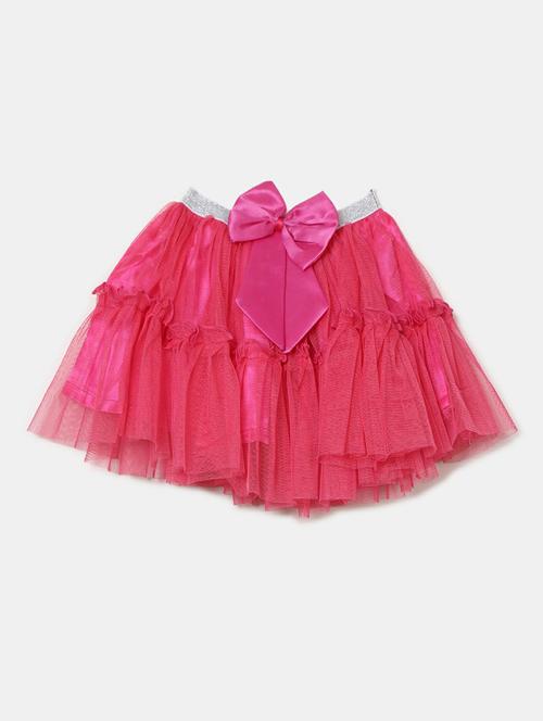 fuchsia solid tulle mini skirt - 20595932 - Very Small Image - 1
