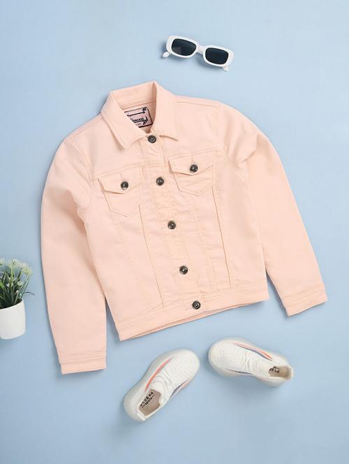 orange cotton regular solid jacket - 20596138 - Very Small Image - 1