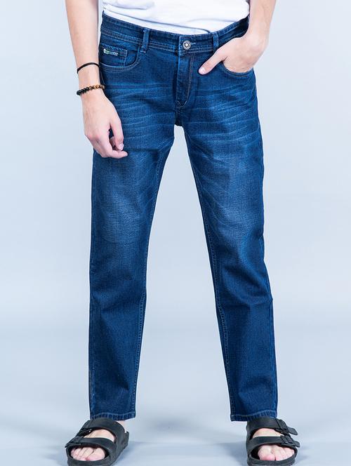 mens straight fit plain jeans - 20596437 - Very Small Image - 1