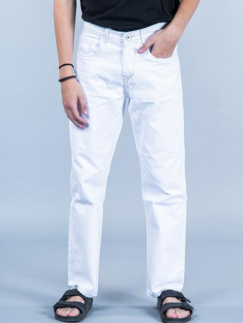 mens straight fit plain jeans - 20596461 - Very Small Image - 1