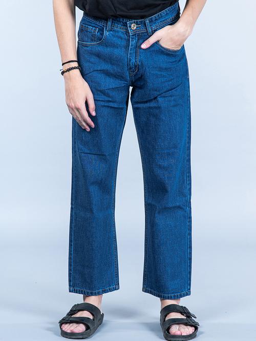 mens straight fit plain jeans - 20596488 - Very Small Image - 1
