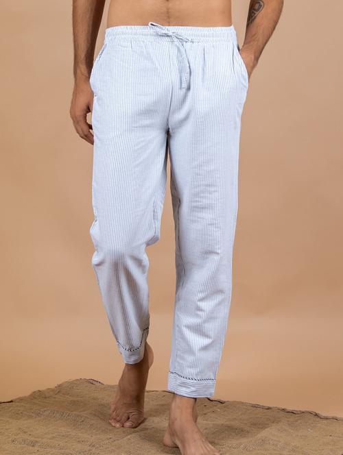 men striped cotton pyjama - 20596647 - Very Small Image - 1
