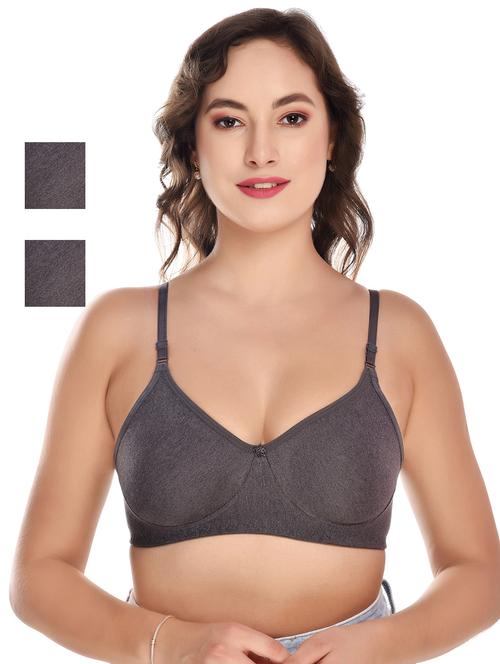 women pack of 3 solid t-shirt bra - 20596930 - Very Small Image - 1