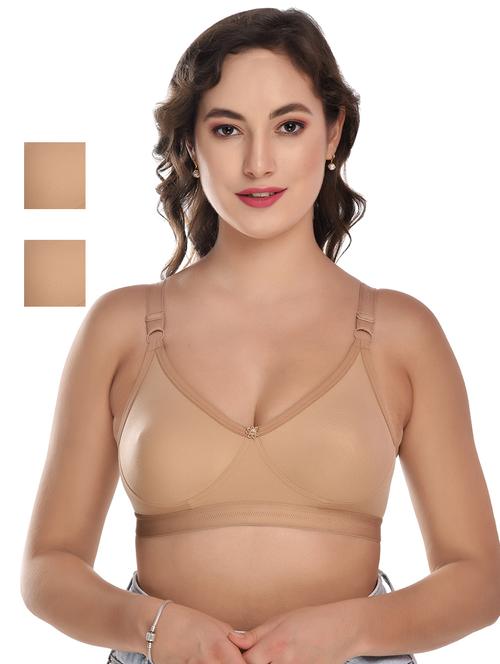 pack of 3 solid full coverage bra - 20596961 - Very Small Image - 1