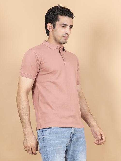 men solid cotton polo t-shirt - 20597060 - Very Small Image - 1