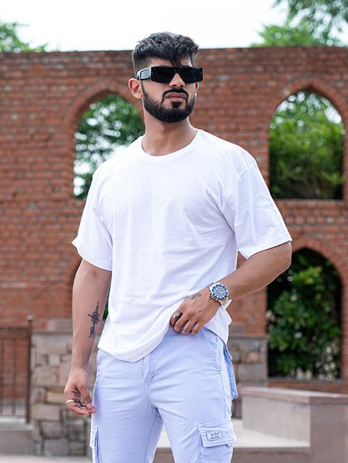 men back print oversized t-shirt - 20597143 - Very Small Image - 1