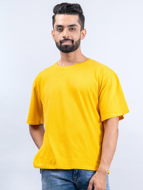 men solid cotton short sleeve t-shirt - 20597175 - Very Small Image - 1