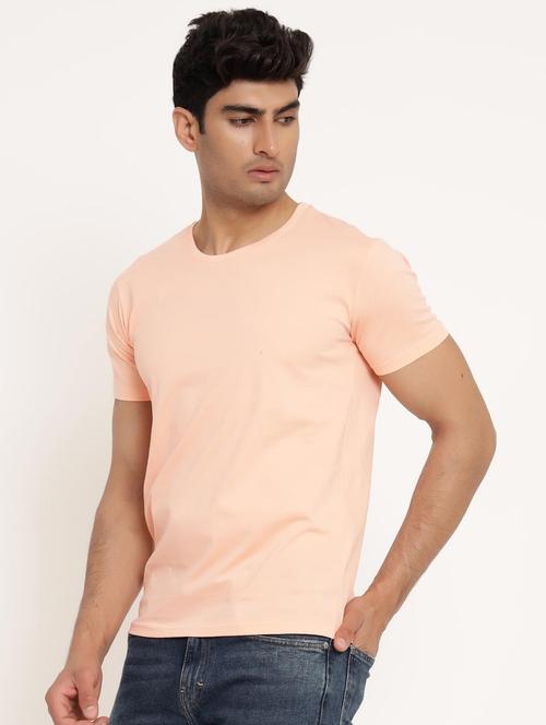 men solid round neck t-shirt - 20597307 - Very Small Image - 1