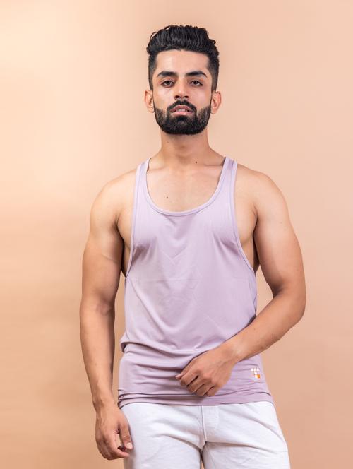 men solid sleeveless vest - 20597318 - Very Small Image - 1