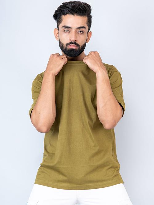 men solid cotton short sleeve t-shirt - 20597356 - Very Small Image - 1