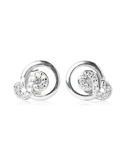 silver studs earrings - 20597416 - Very Small Image - 1