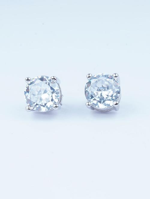 silver studs earrings - 20597418 - Very Small Image - 1