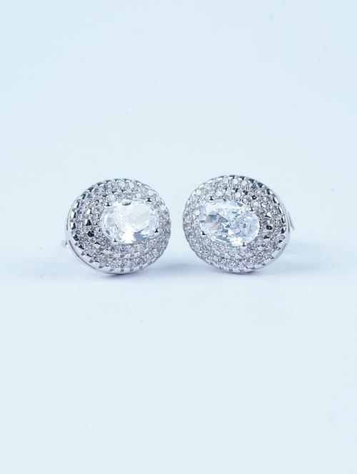 silver studs earrings - 20597419 - Very Small Image - 1