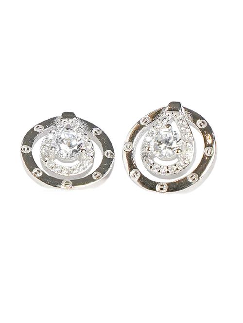 silver studs earrings - 20597426 - Very Small Image - 1