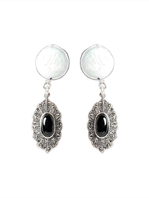 silver drop earrings - 20597427 - Very Small Image - 1