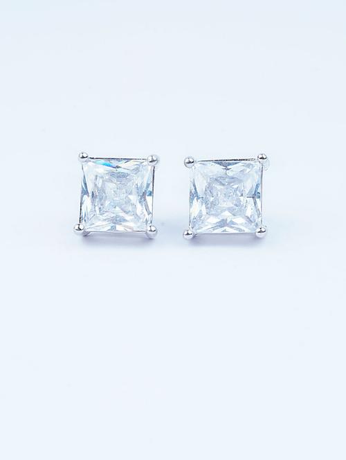 silver studs earrings - 20597431 - Very Small Image - 1