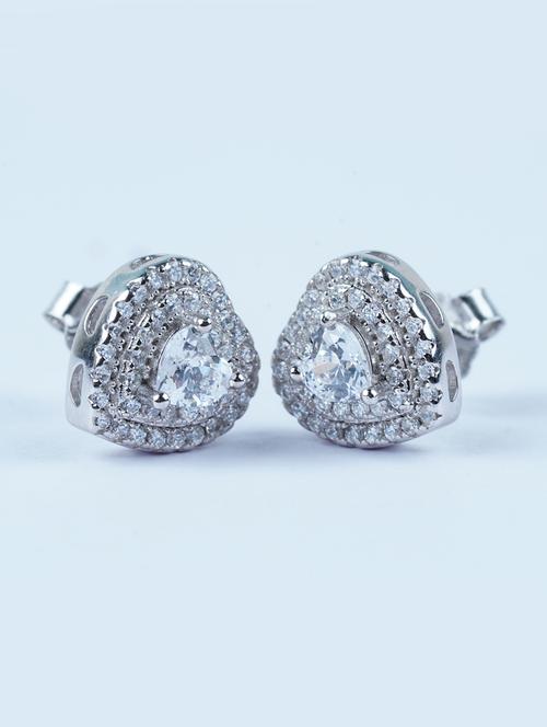 silver studs earrings - 20597432 - Very Small Image - 1