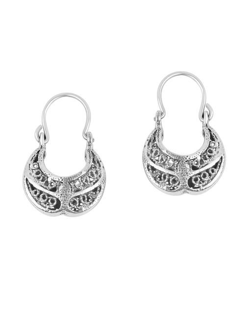 silver drop earrings - 20597475 - Very Small Image - 1