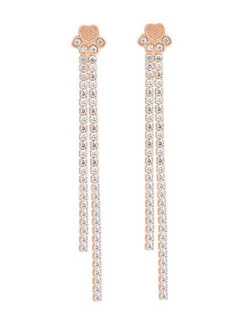 gold and silver drop earrings - 20597486 - Very Small Image - 1