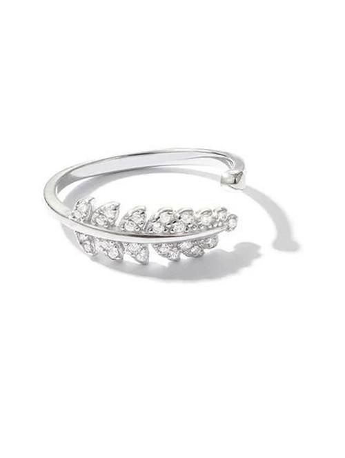 silver finger ring - 20597516 - Very Small Image - 1
