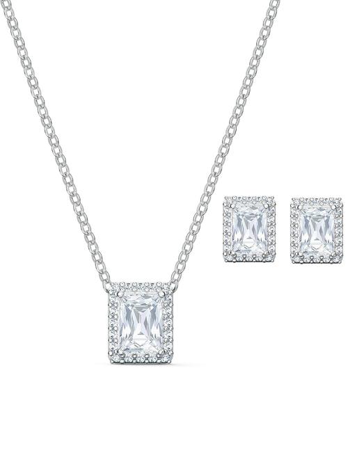 silver chain necklace set with earrings - 20597608 - Very Small Image - 1