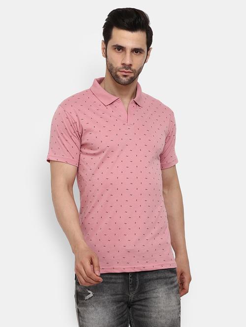men all over printed polo t-shirt - 20599719 - Very Small Image - 1