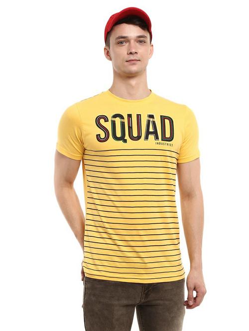 yellow cotton single jersey tshirt - 20599998 - Very Small Image - 1