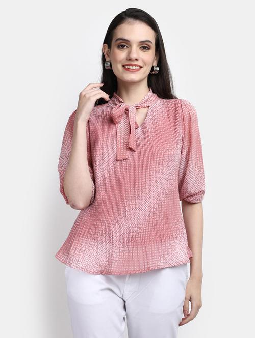 orange cotton a line top - 20600189 - Very Small Image - 1