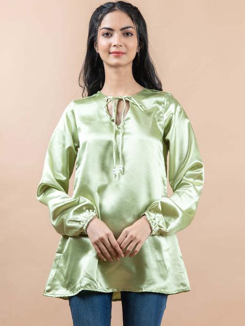 women green solid full sleeve regular top - 20600884 - Very Small Image - 1
