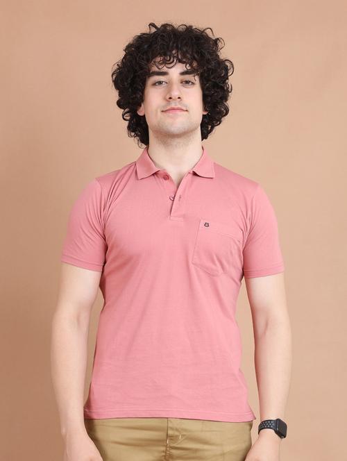 pink plain short sleeve t-shirt - 20601409 - Very Small Image - 1
