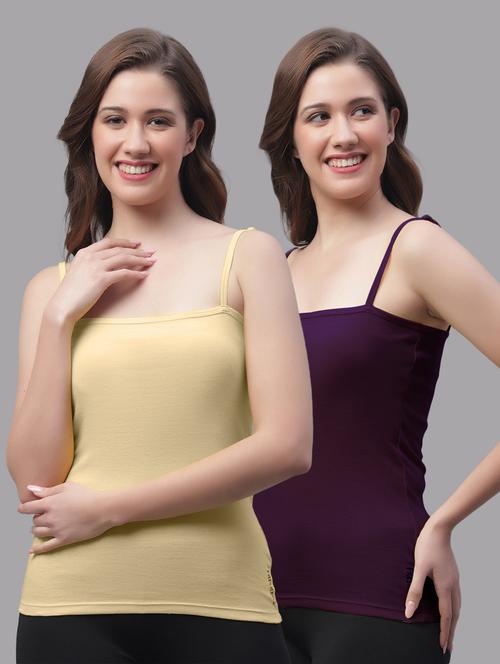 pack of 2 women solid camisole - 20602005 - Very Small Image - 1