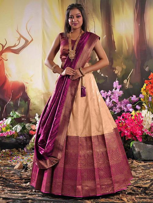 women silk lehenga choli with dupatta set - 20603193 - Very Small Image - 1