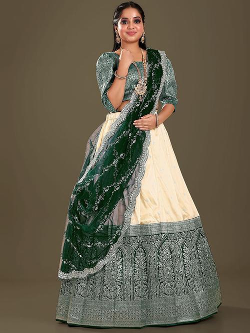 women silk lehenga choli with dupatta set - 20603254 - Very Small Image - 1