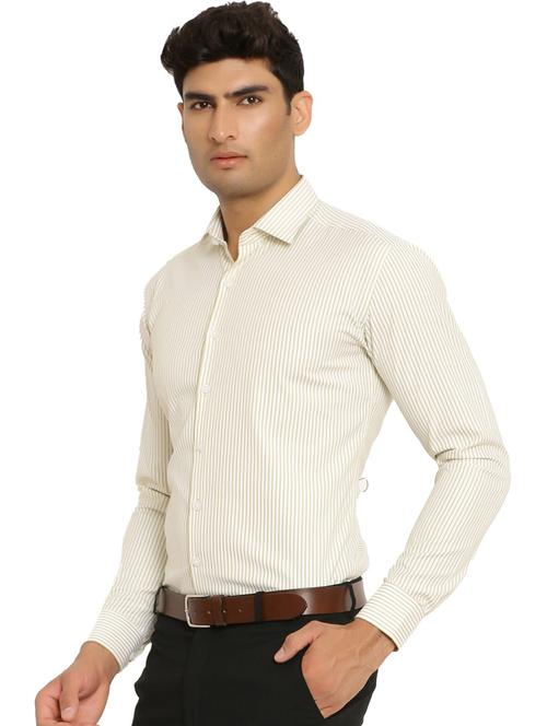 yellow rayon formal shirt - 20605900 - Very Small Image - 1