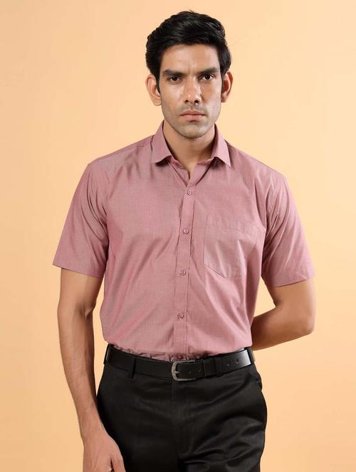 men solid collared formal shirt - 20605943 - Very Small Image - 1