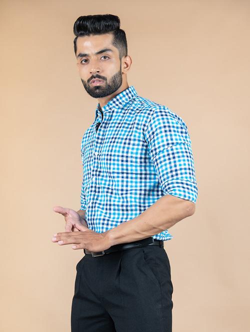 men long sleeve collared casual shirt - 20605983 - Very Small Image - 1