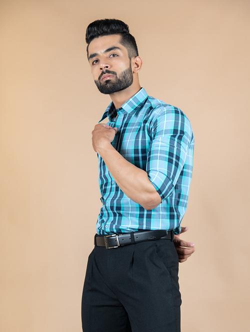men long sleeve collared casual shirt - 20605991 - Very Small Image - 1