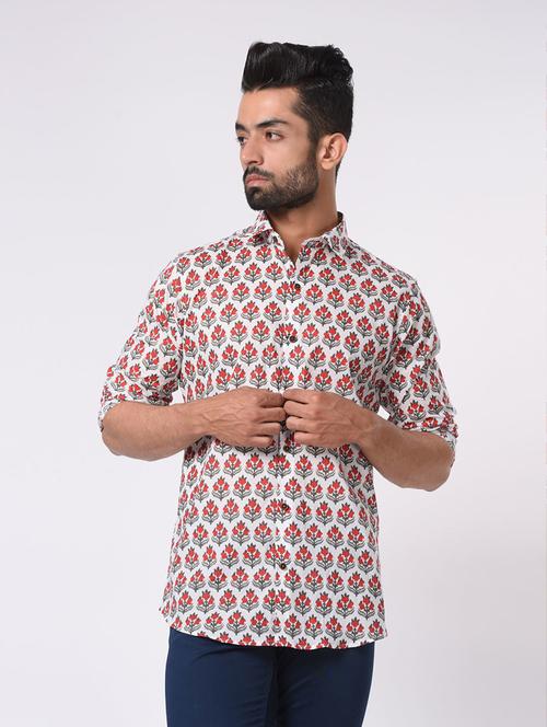 men long sleeve collared casual shirt - 20606150 - Very Small Image - 1